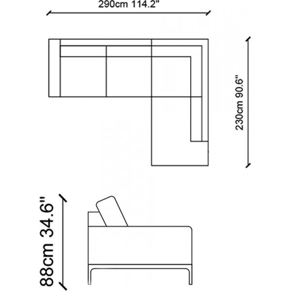 Secret hjørnesofa - Lysegrå Secret hjørnesofa - Lysegrå