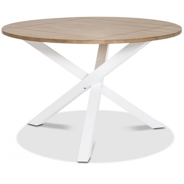 Skagen sofabord 85 - Hvit/Eikebeis