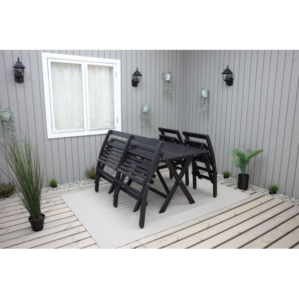 Spisegruppe Knohult - Klassisk sort Spisegruppe Knohult - Klassisk sort