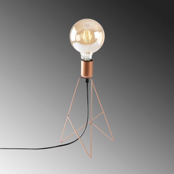 Piramite bordlampe - Kobber