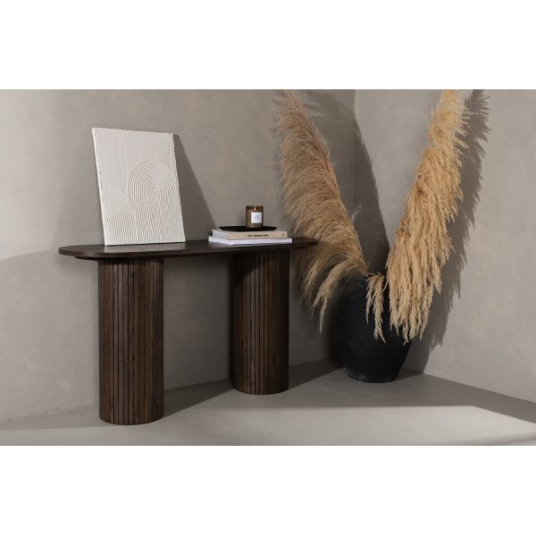 Bianca konsollbord 130 x 40 cm - Semsket skinn