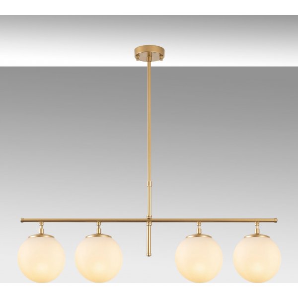 Rosenrød taklampe 10780 - Gull/hvit Rosenrød taklampe 10780 - Gull/hvit