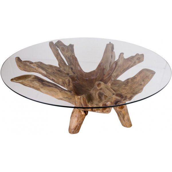Amazonas salongbord - Teak / Glass