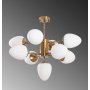 Basar taklampe 10321 - Messing/hvit