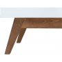Heda salongbord 110,5 x 60 cm - Hvit/lerk