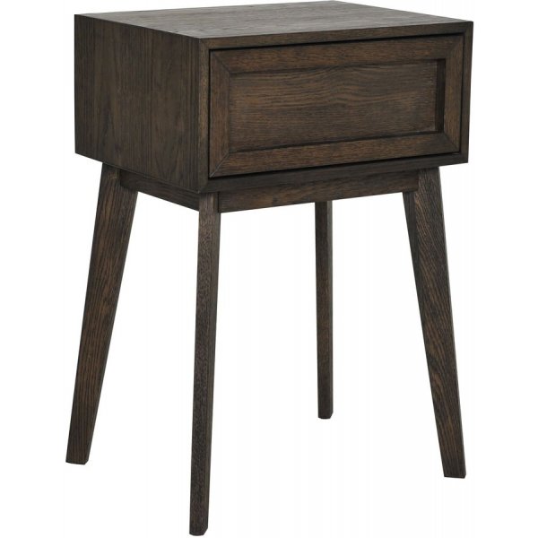 Isak nattbord - Brun eikefiner