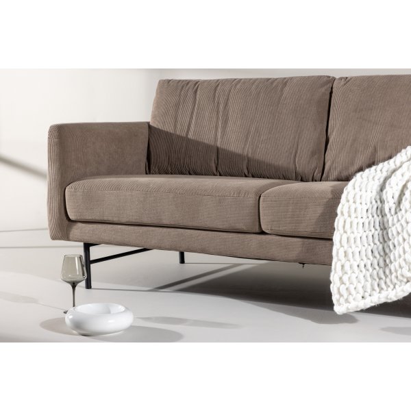 Sky 3-seters sofa - Sort/brun Sky 3-seters sofa - Sort/brun