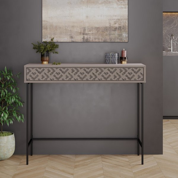 Heaton avlastningsbord 110 x 35,6 cm - Lett mokka