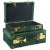Petit koffert, sett med 2 stk - Mørkegrønn (Fløyel)