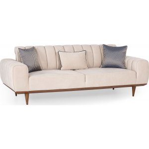 Ivory 3-seters sofa - Krem