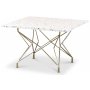 Terrazzo sofabord 75 x 75cm - Cosmos Terrazzo & understell Star messing