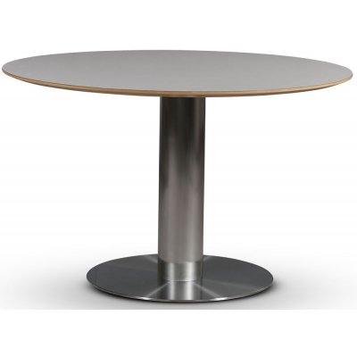 SOHO spisebord 118 cm - Brstet aluminium / Perstorp lys virrvarr