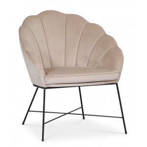 Mirò lenestol - Beige fløyel + Møbelpleiesett for tekstiler Mirò lenestol - Beige fløyel + Møbelpleiesett for tekstiler
