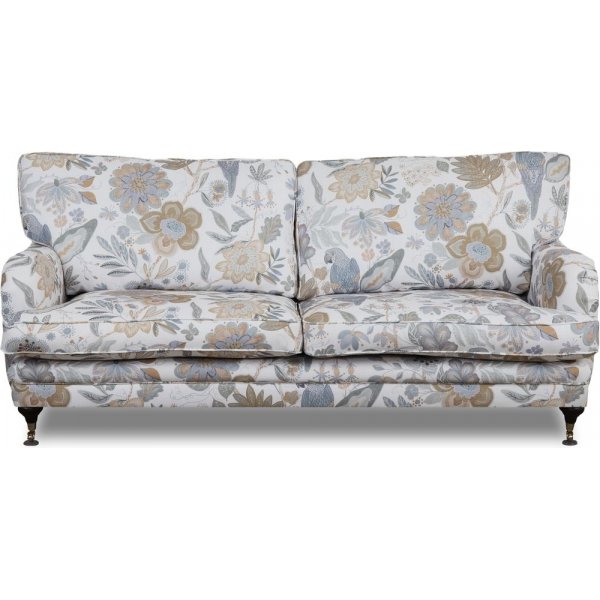 Howard Spirit 3-seters i blomsterstoff - Eden Parrot White
