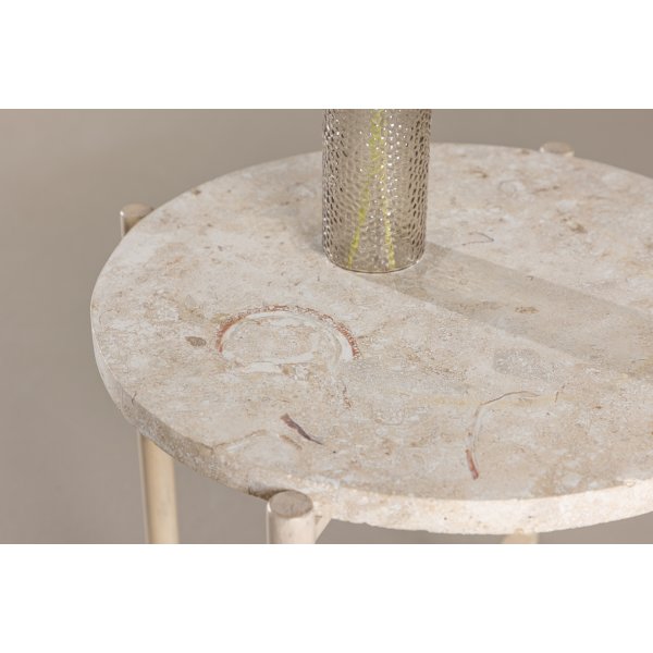 Sandhamn salongbord Ø40 cm - Beige Sandhamn salongbord Ø40 cm - Beige