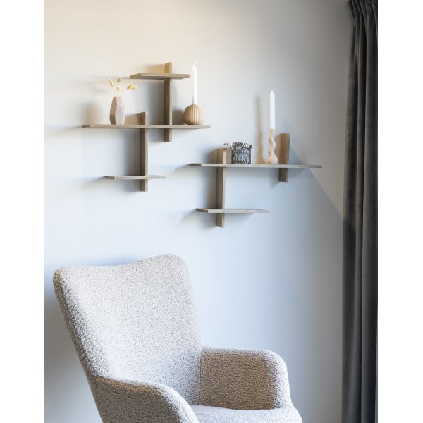 Uregelmessig vegghylle