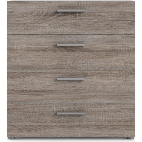 Pepe bred kommode med 4 skuffer - Trøffel Pepe bred kommode med 4 skuffer - Trøffel