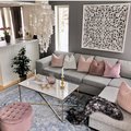 Kundebilde Maryland sofabord 110 - Hvit ekte marmor / Matt messing