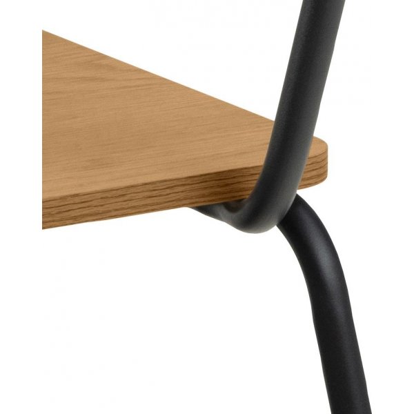 Peru spisestuestol - Eik/matt sort