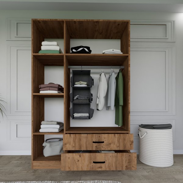 Yaman garderobe - Valnøtt Yaman garderobe - Valnøtt