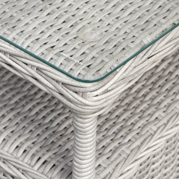 Balkongsett med 2 stoler og bord 48 x 48 cm gr/rotting - Tor/Jacksonville