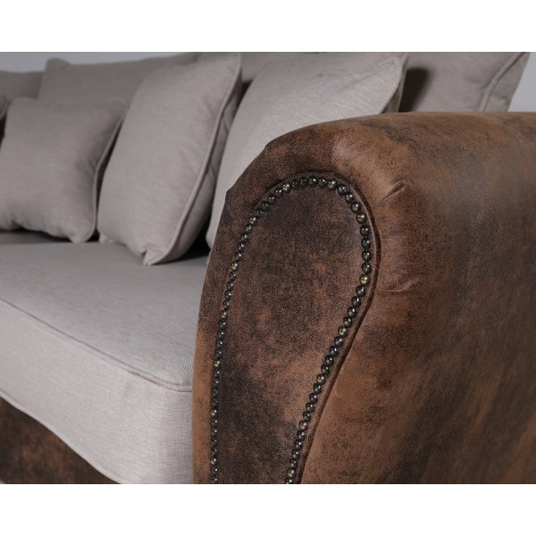 Western 4-seter buet sofa - Vintage / Beige Western 4-seter buet sofa - Vintage / Beige