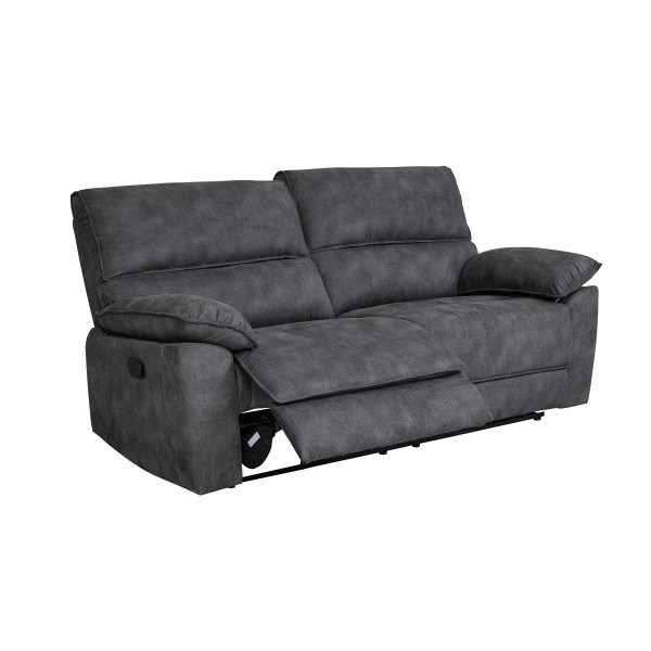 2-seters lenestolsofa ekstra bred i grått - 197 cm 2-seters lenestolsofa ekstra bred i grått - 197 cm