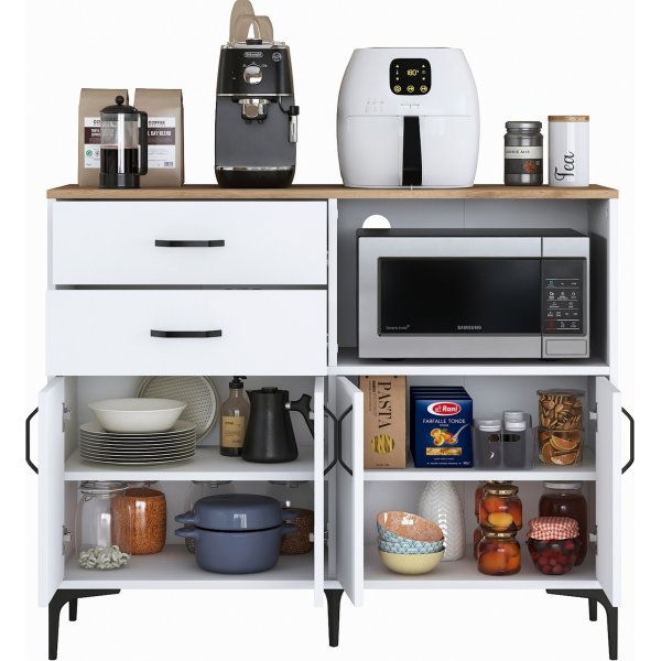 Jericho kjøkkenskap 166 - Hvit/valnøtt Jericho kjøkkenskap 166 - Hvit/valnøtt