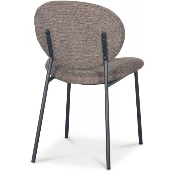 Tofta stol - Brunt stoff / svart