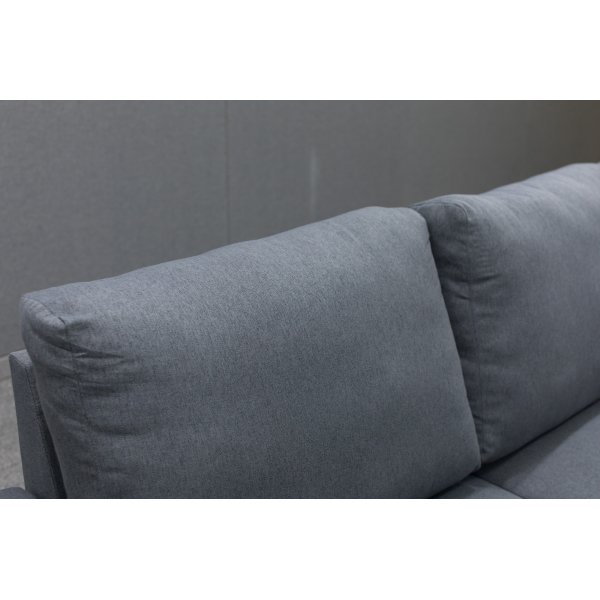 Solna mørkegrå vendbar U-sofa 367 cm + Møbelføtter Solna mørkegrå vendbar U-sofa 367 cm + Møbelføtter
