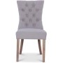 Victoria spisegruppe, rundt spisebord 120 cm med 4 stk. Tuva Kate stoler - Hvit/brunbeiset
