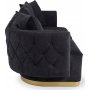 Queen 2-seters sofa - Svart