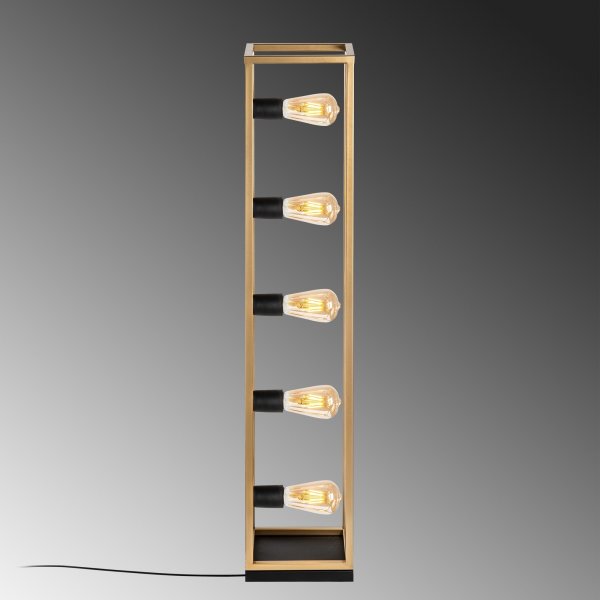 Kafégulvlampe - Gull Kafégulvlampe - Gull