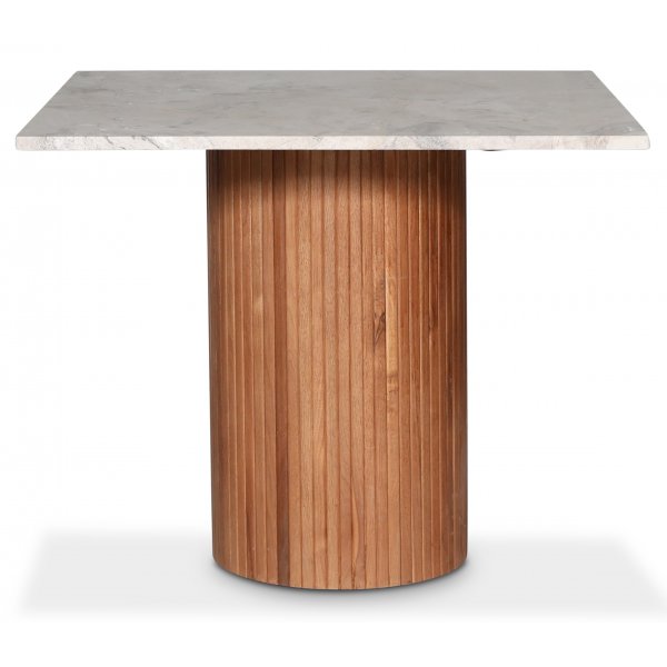 Decibel rundt spisebord 90x90 cm - Valntt / Beige Marmor