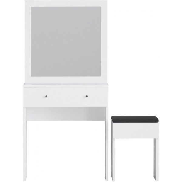 Felix toalettbord med krakk 65 x 35 cm - Hvit Felix toalettbord med krakk 65 x 35 cm - Hvit