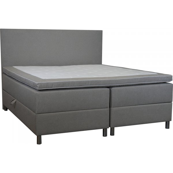 Accent boksseng med oppbevaring - 160 x 200 cm - Beige