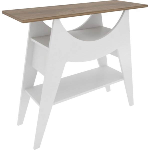 Ese sidebord 100 x 35 cm - Hvit/valntt
