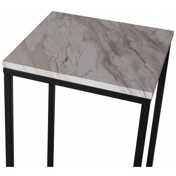 Shanghai sidebord H72 cm - Lys marmor