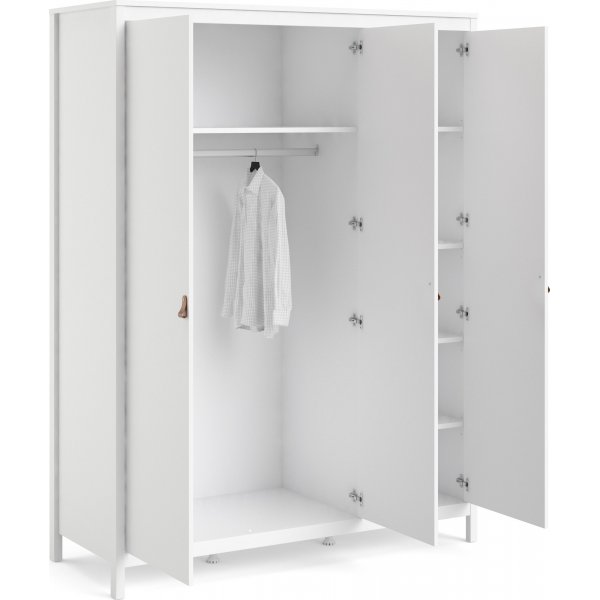 Madrid garderobe med 3 dører - Hvit Madrid garderobe med 3 dører - Hvit