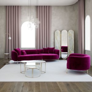 Macaroon divansofa - Fuksia