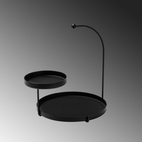 Knidos dekorativ tallerken - Svart Knidos dekorativ tallerken - Svart