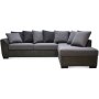Delux sofa med pen ende hyre - Gr/Antrasitt/Vintage