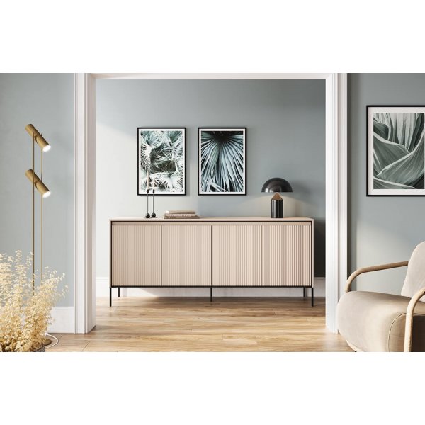 Trend skjenk B193 cm - Beige/svart Trend skjenk B193 cm - Beige/svart