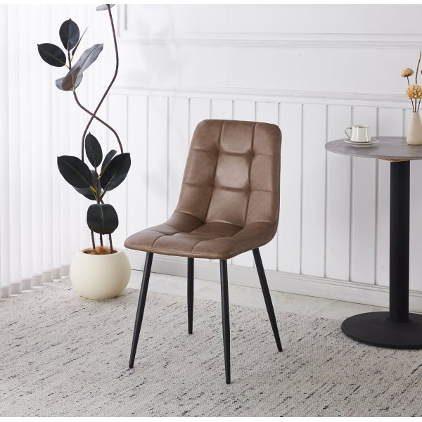 Delta spisestol brun vintage