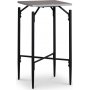 Wayne sidebord, kryss - Lysegr marmor (Foliering)