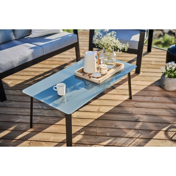 Clyde loungegruppe - Svart + Tekstilrens for møbler Clyde loungegruppe - Svart + Tekstilrens for møbler