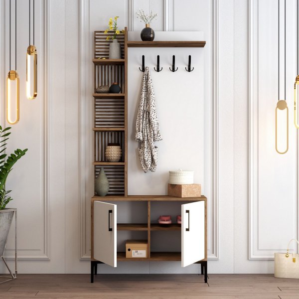 Viyana gangm�bel, 90 cm - Valn�tt/hvit