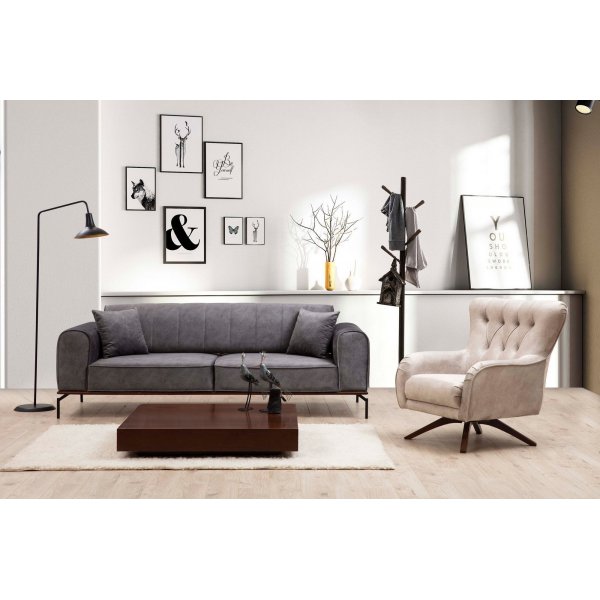 Siesta 3-seters sofa - Antrasitt Siesta 3-seters sofa - Antrasitt