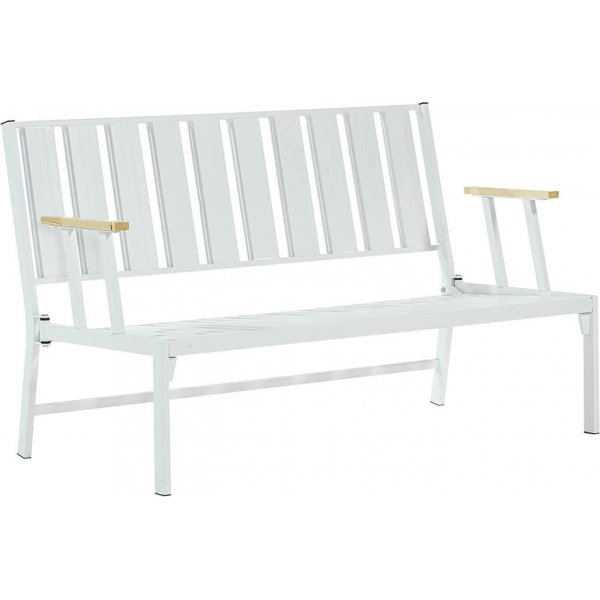 Lotus 2-seters utesofa - Hvit/grønn + Flekkfjerner for møbler Lotus 2-seters utesofa - Hvit/grønn + Flekkfjerner for møbler