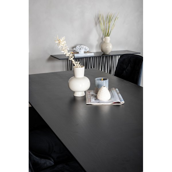 Dip spisebord 180 x 90 cm - Sort Dip spisebord 180 x 90 cm - Sort